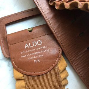 ALDO Women's Camel High Waist Belt